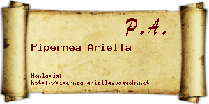 Pipernea Ariella névjegykártya